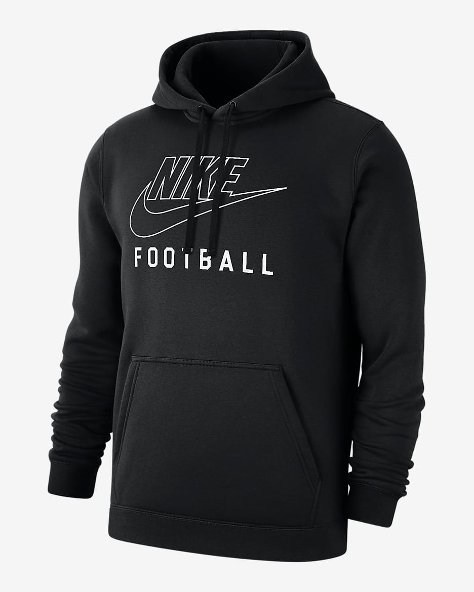 Black nike orders swoosh hoodie